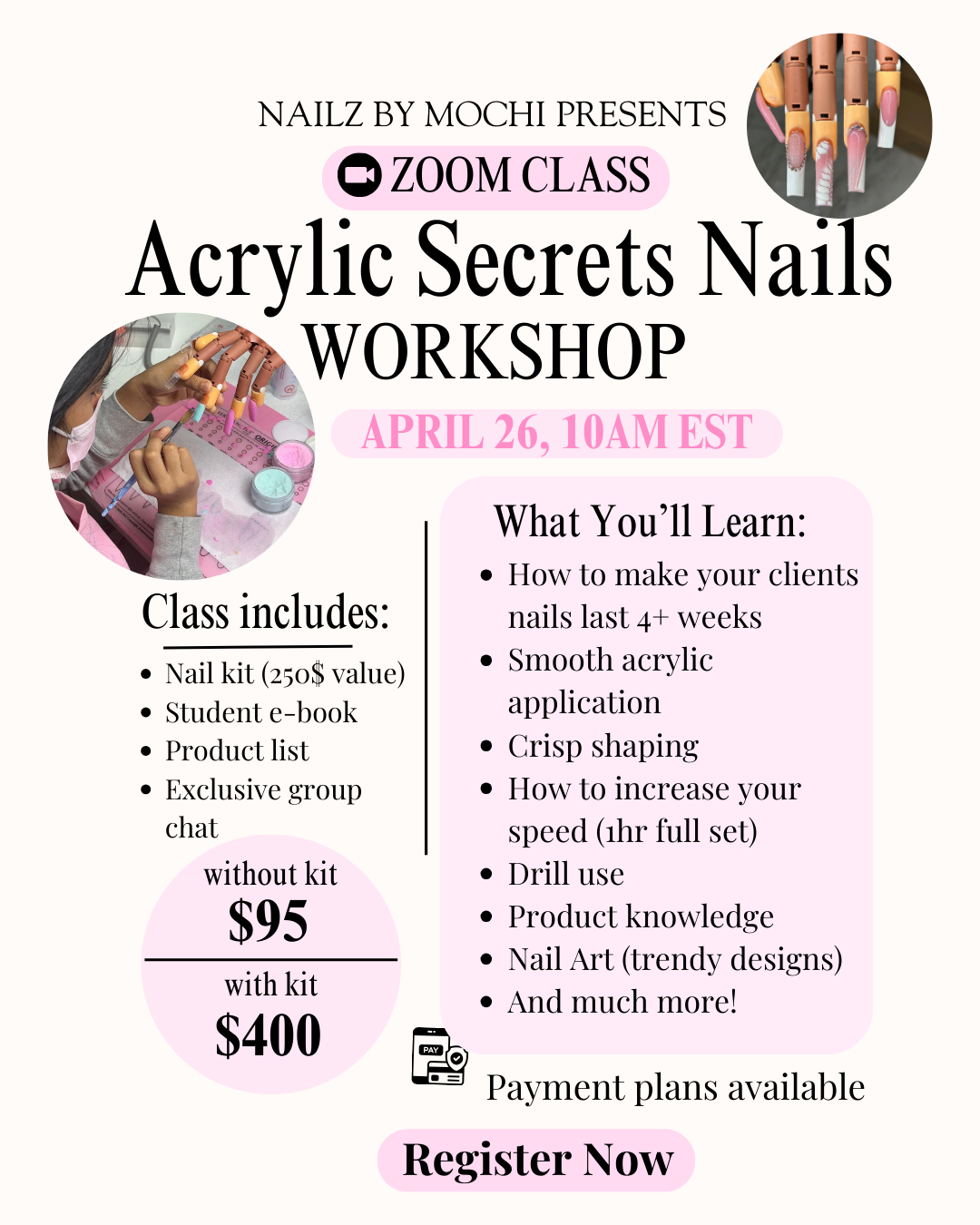 Zoom Acrylic Class